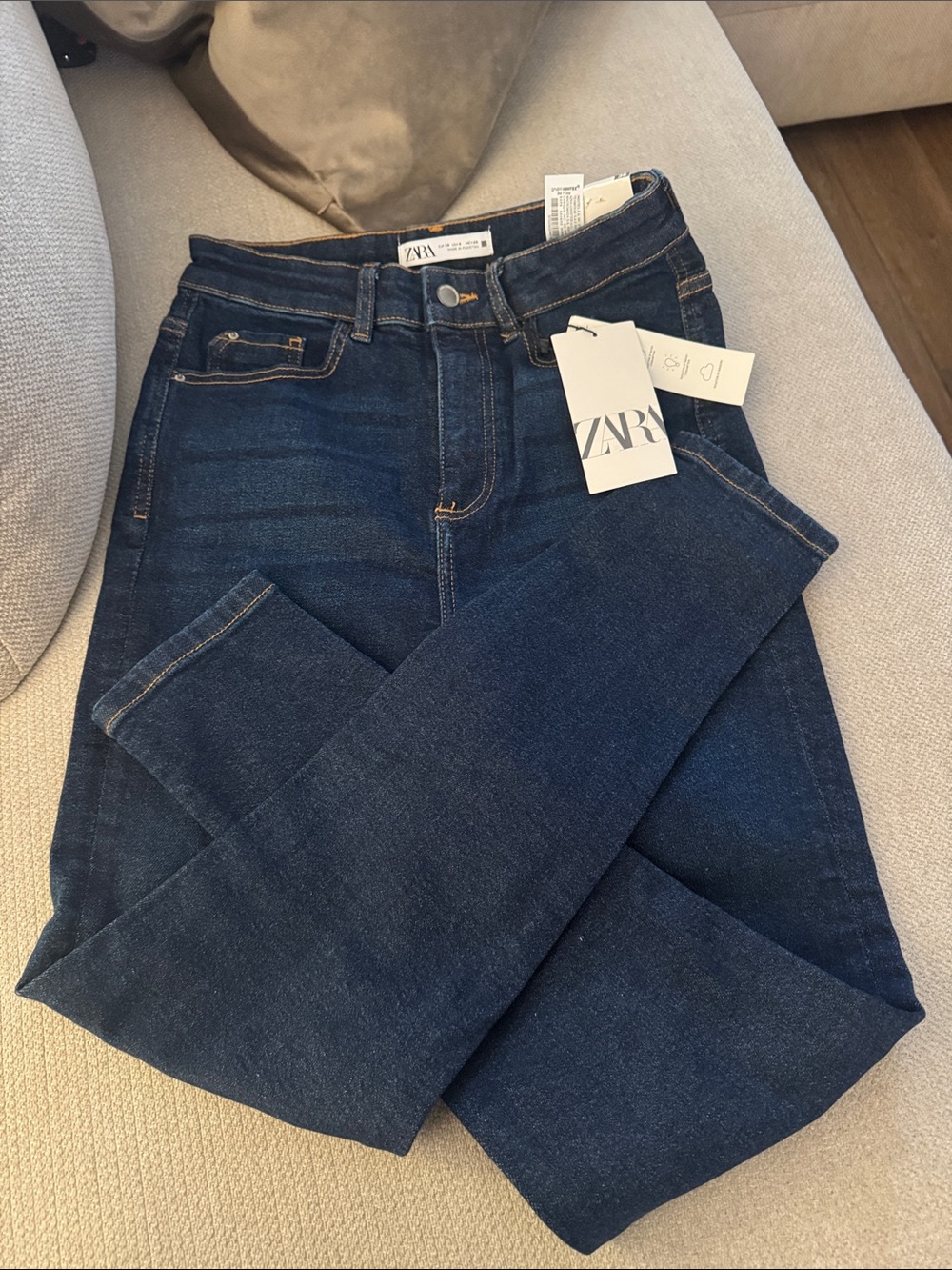 ZARA Dark Blue Skinny Jeans